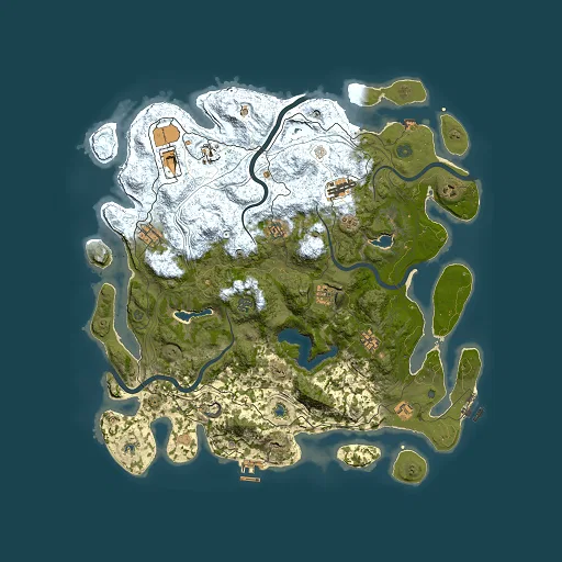 Rust map seed 1948869191, 4500x4500m top-down preview
