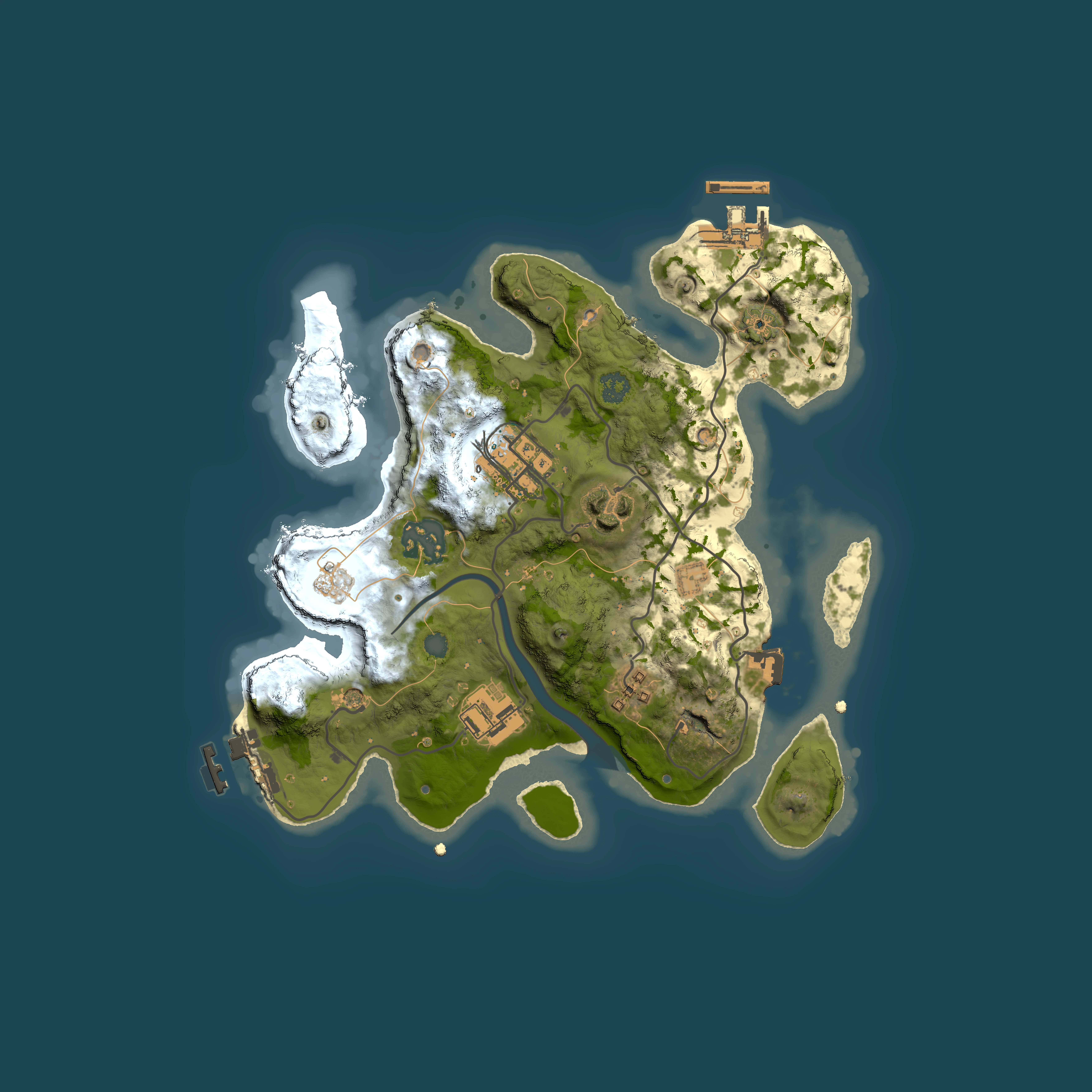 Full top-down render of Rust map seed 797916156, 2500x2500m