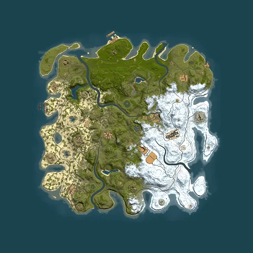 Rust map seed 506568415, 4500x4500m top-down preview