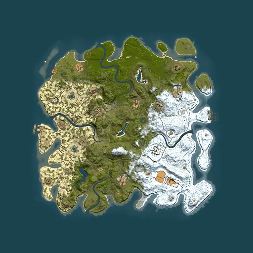 Rust map seed 161720203, 4500x4500m top-down preview