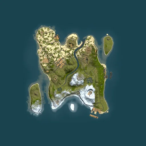 Rust map seed 1544444270, 2500x2500m top-down preview