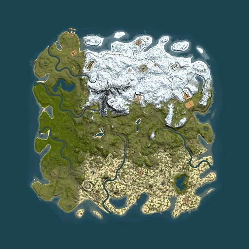 Rust map seed 849594564, 6000x6000m top-down preview