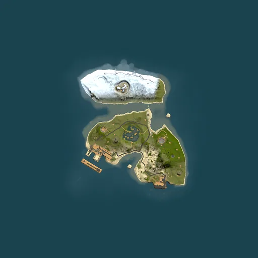 Rust map seed 61829145, 1500x1500m top-down preview