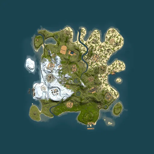 Rust map seed 296852829, 3500x3500m top-down preview