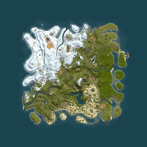 Rust map seed 1231119604, 4500x4500m top-down preview
