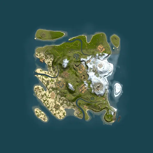 Rust map seed 1478965069, 3000x3000m top-down preview