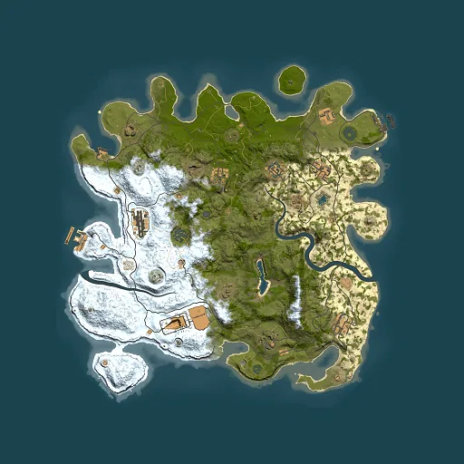 Rust map seed 1246726224, 4000x4000m top-down preview
