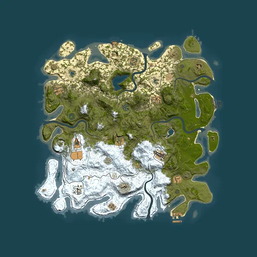 Rust map seed 938459494, 4500x4500m top-down preview
