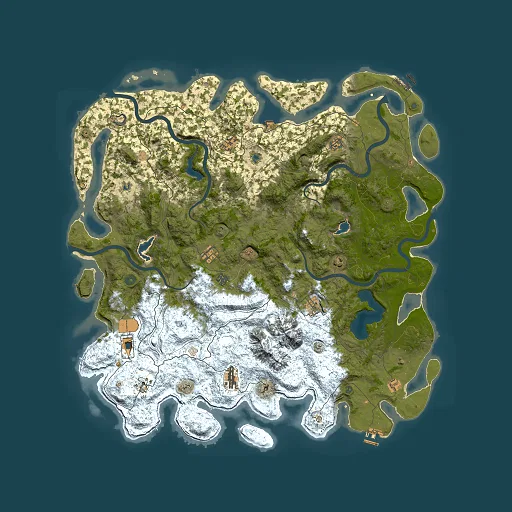 Rust map seed 1426752488, 5500x5500m top-down preview
