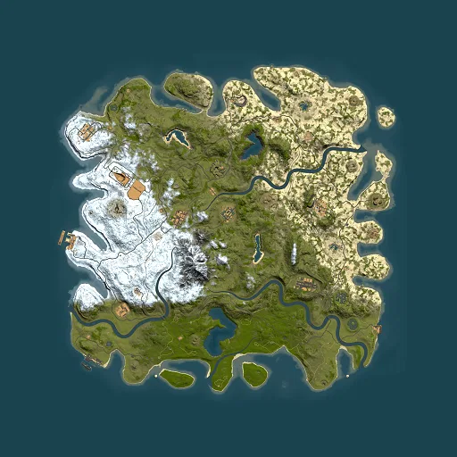 Rust map seed 1847152853, 5000x5000m top-down preview