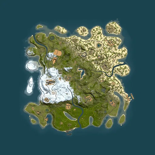 Rust map seed 1556555828, 4000x4000m top-down preview