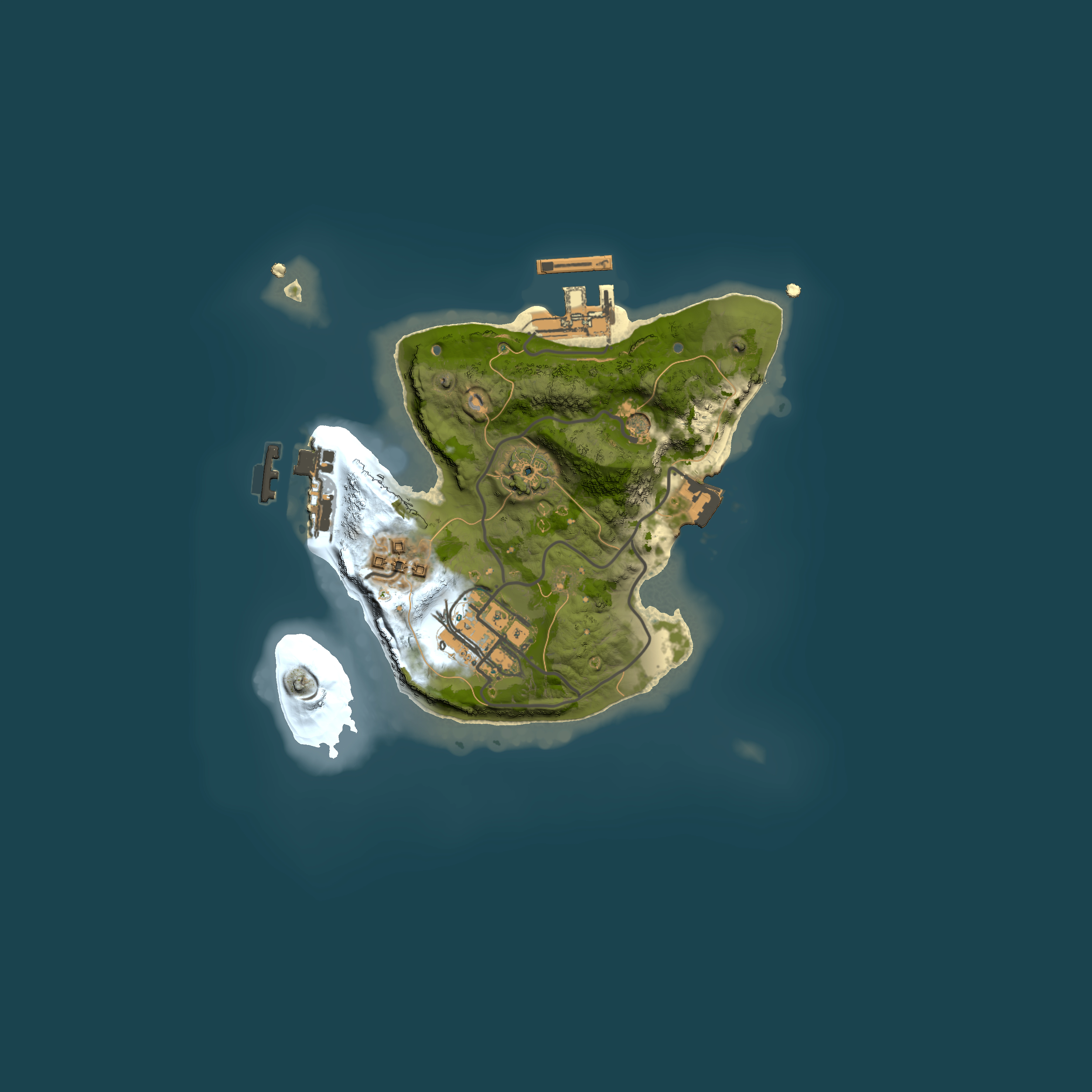 Full top-down render of Rust map seed 917122612, 2000x2000m