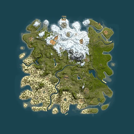 Rust map seed 1627250241, 5000x5000m top-down preview