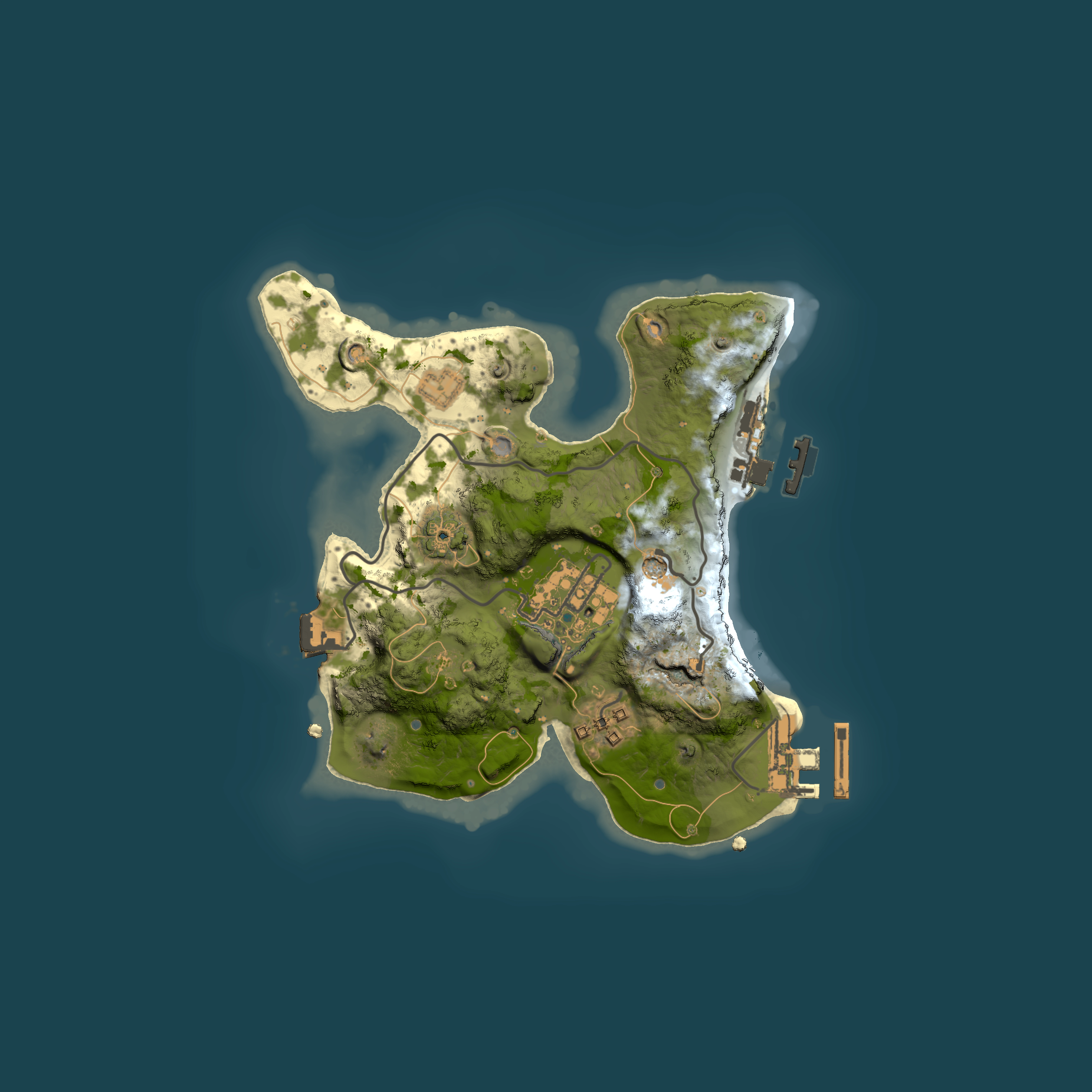 Full top-down render of Rust map seed 617619716, 2000x2000m
