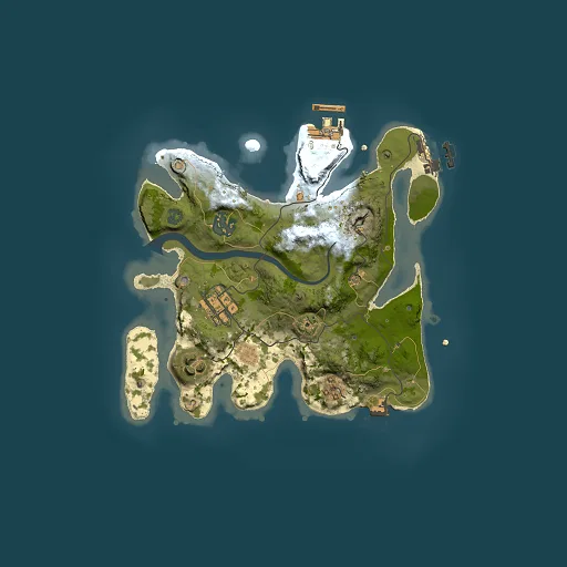 Rust map seed 1504876827, 2500x2500m top-down preview