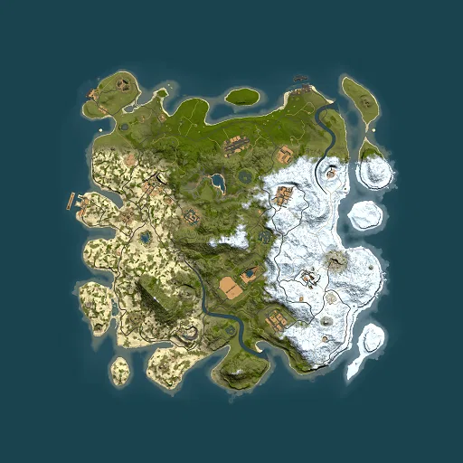 Rust map seed 303753189, 4000x4000m top-down preview