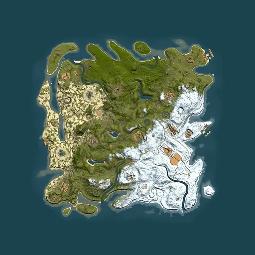 Rust map seed 388962795, 4500x4500m top-down preview