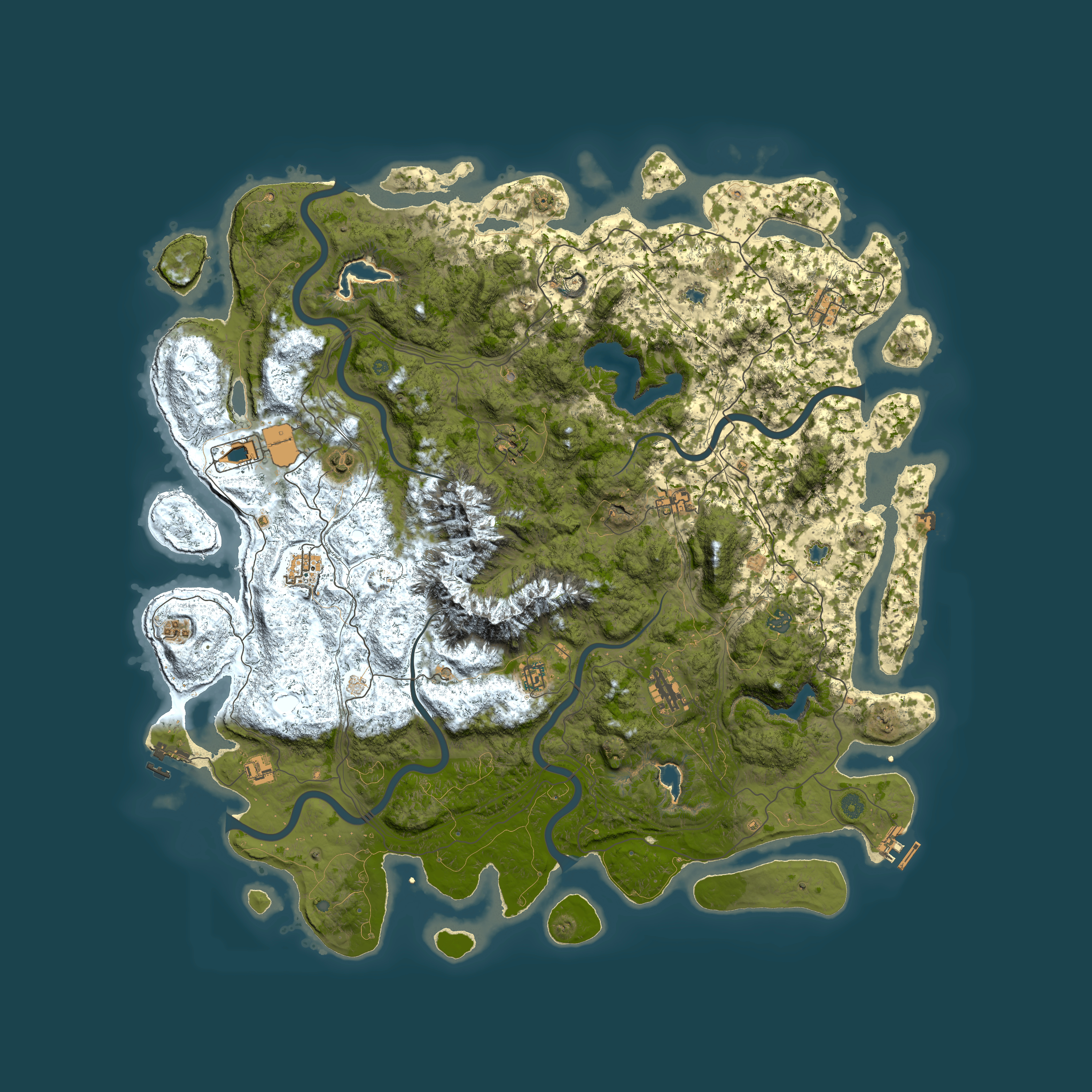 Full top-down render of Rust map seed 1474316757, 5500x5500m