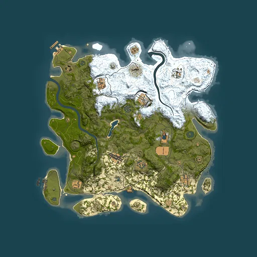 Rust map seed 2143094046, 4000x4000m top-down preview