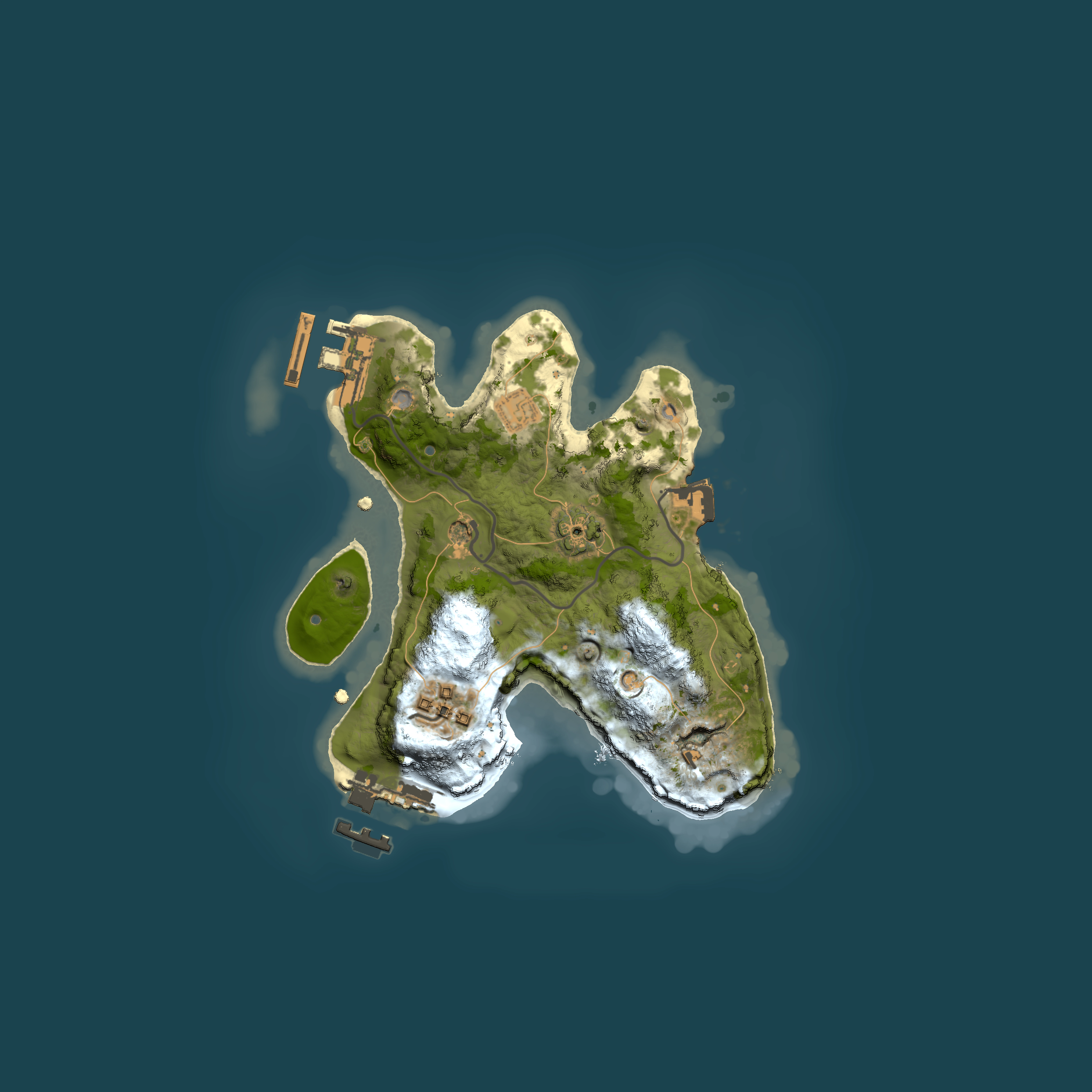 Full top-down render of Rust map seed 769084563, 2000x2000m