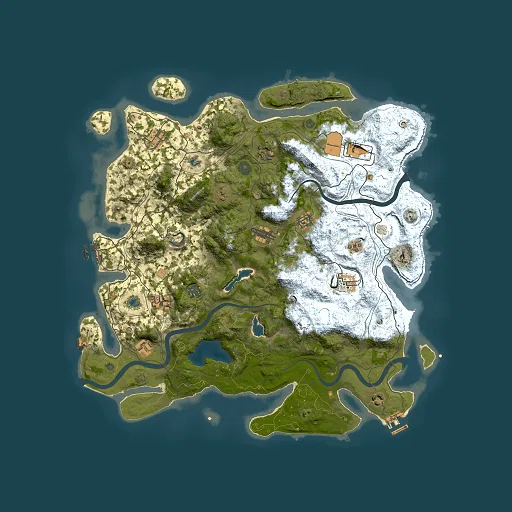 Rust map seed 90711675, 4500x4500m top-down preview