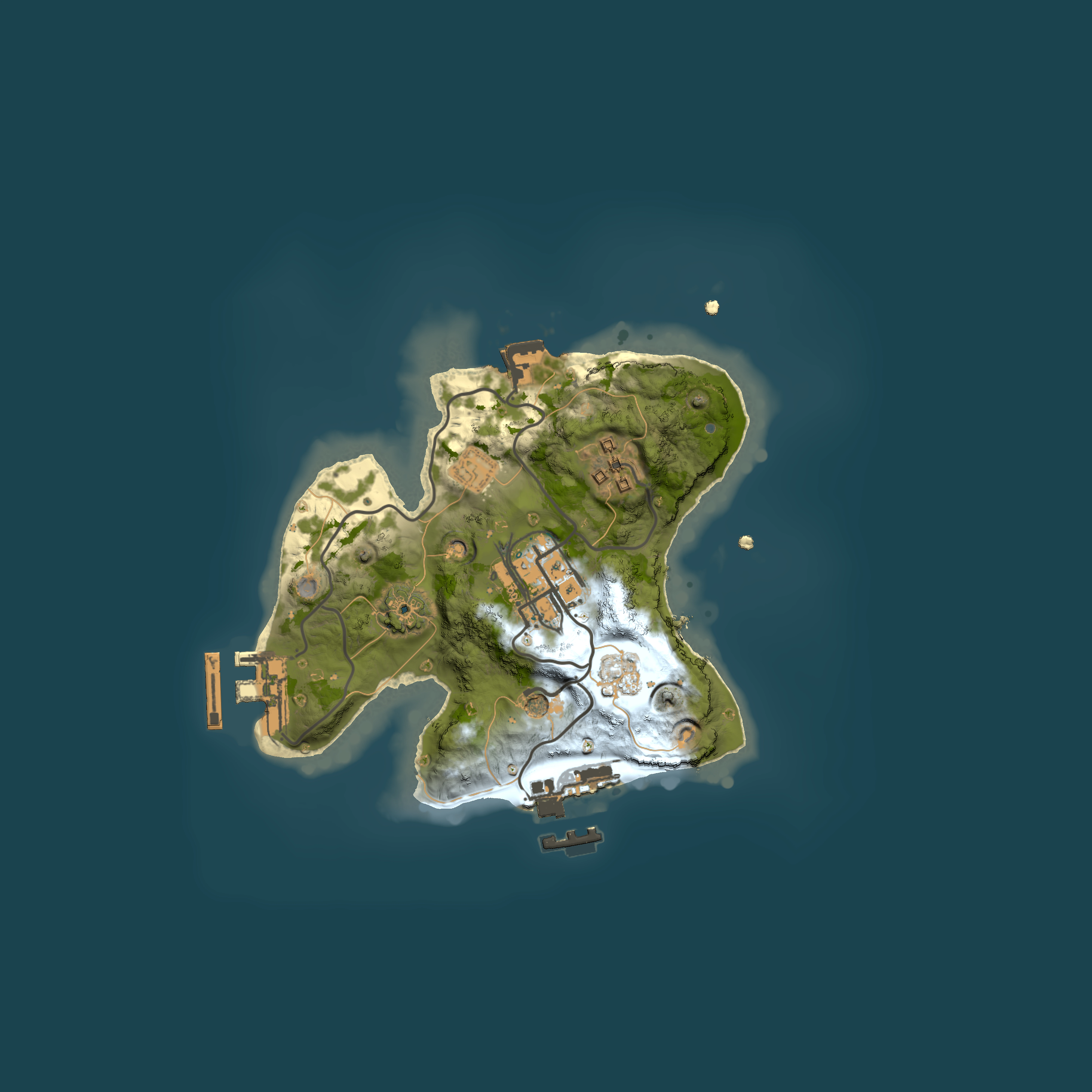 Full top-down render of Rust map seed 1580159517, 2000x2000m