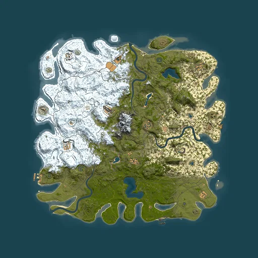 Rust map seed 308103340, 5500x5500m top-down preview