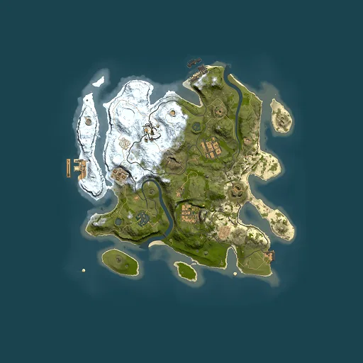 Rust map seed 183281333, 3000x3000m top-down preview