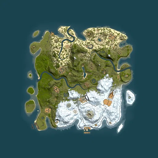 Rust map seed 2027961729, 4000x4000m top-down preview