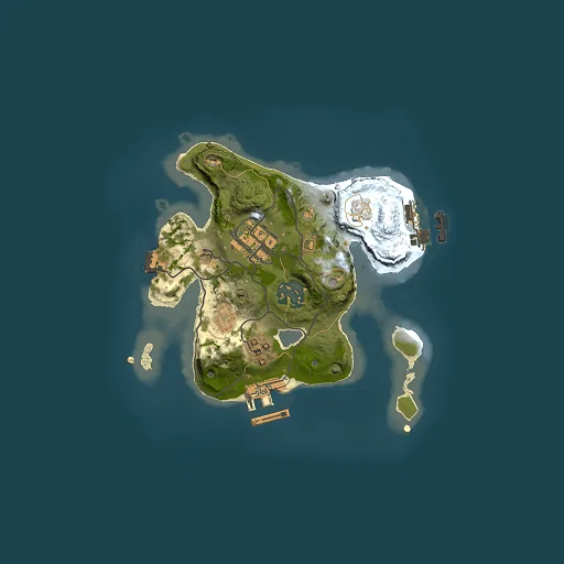 Rust map seed 364561586, 2000x2000m top-down preview