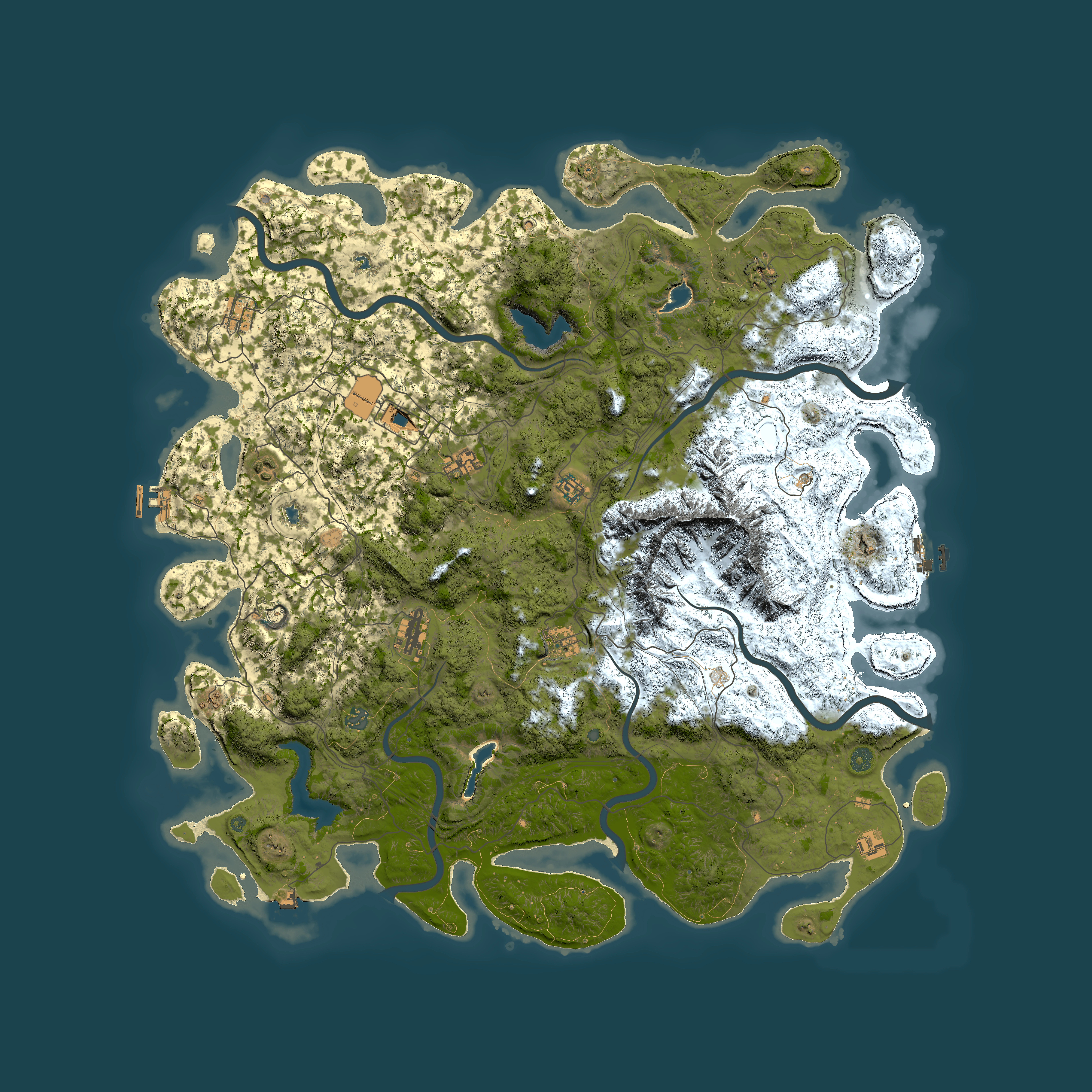 Full top-down render of Rust map seed 1748411132, 5500x5500m