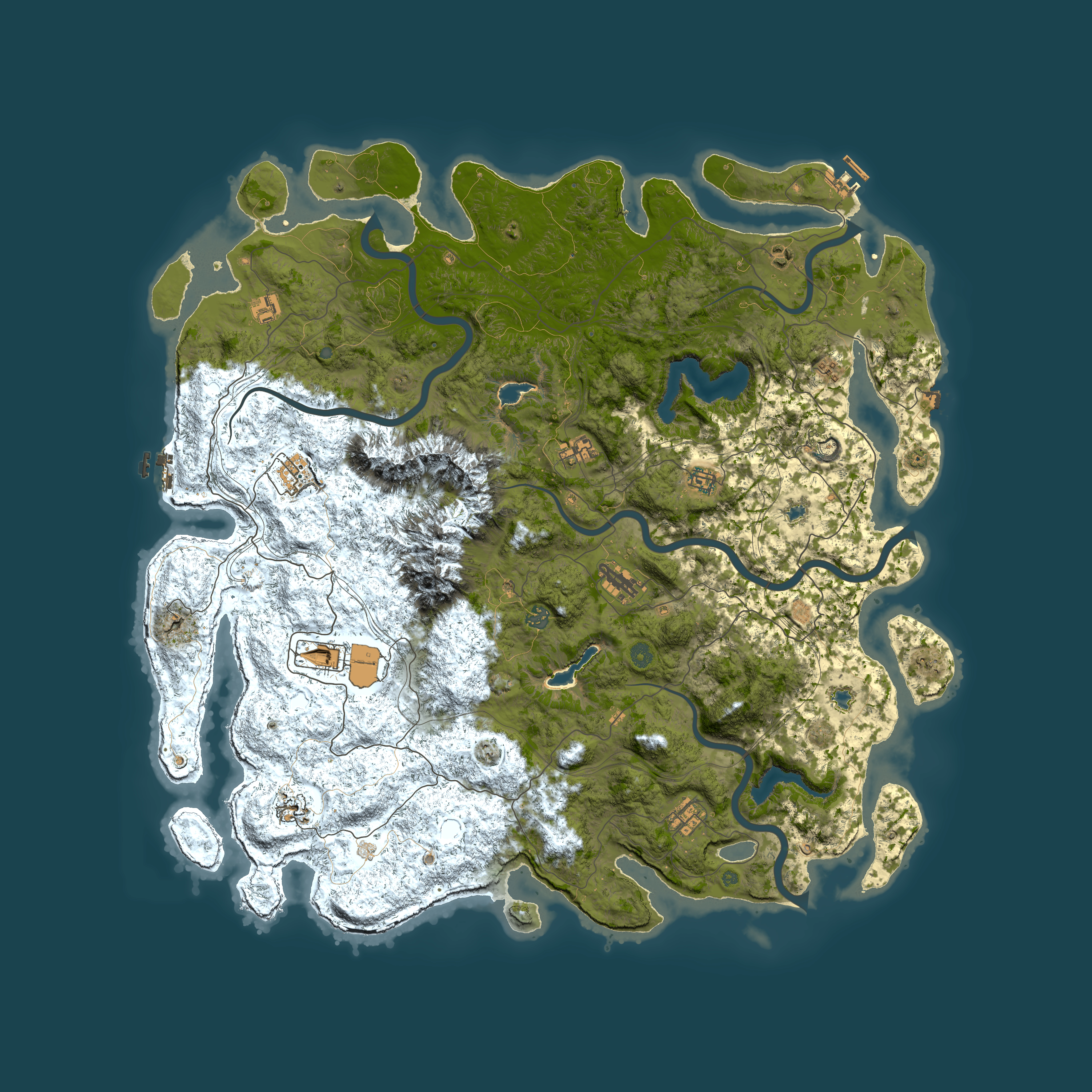 Full top-down render of Rust map seed 1382273340, 5500x5500m