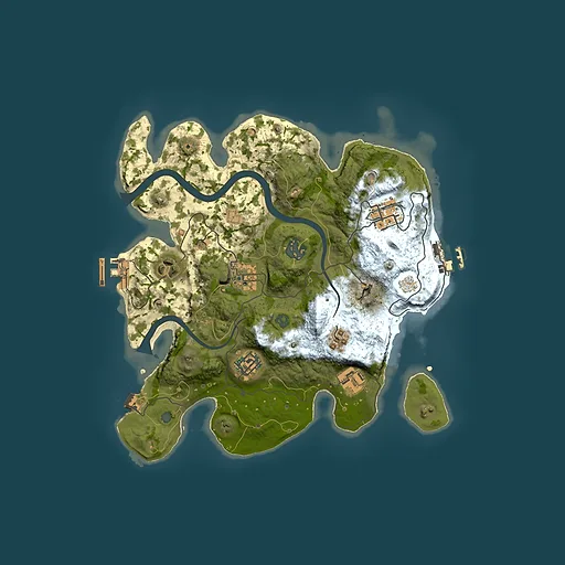 Rust map seed 481796235, 3000x3000m top-down preview