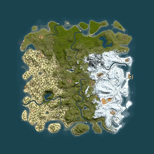 Rust map seed 543406919, 5500x5500m top-down preview