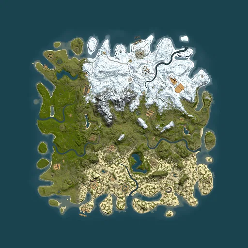 Rust map seed 1807702918, 5500x5500m top-down preview