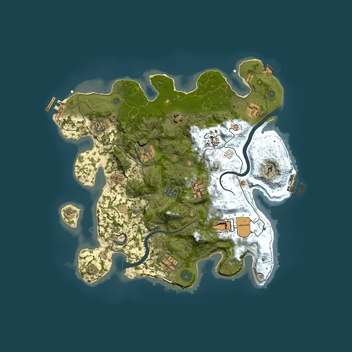 Rust map seed 802740085, 3500x3500m top-down preview