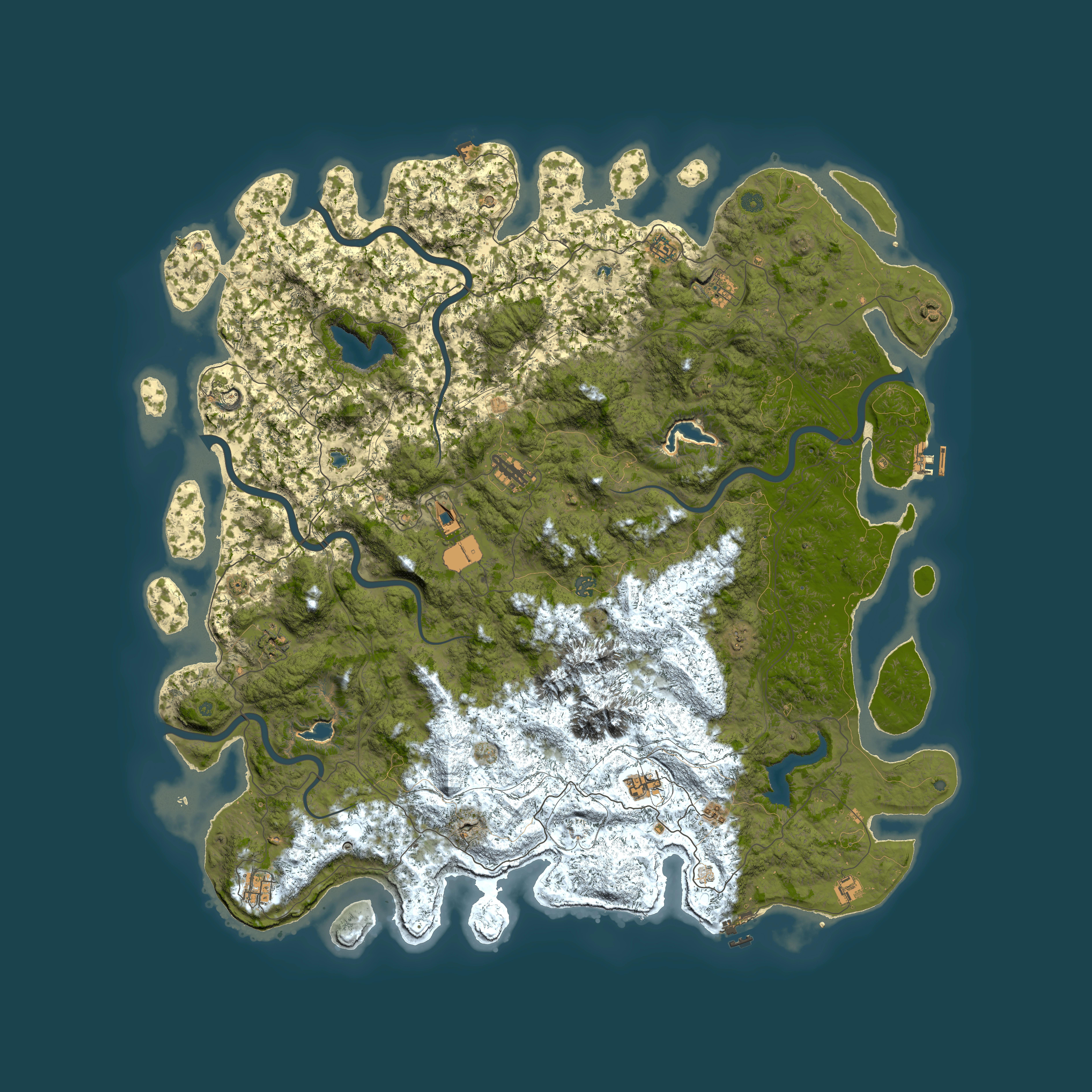 Full top-down render of Rust map seed 471249557, 6000x6000m