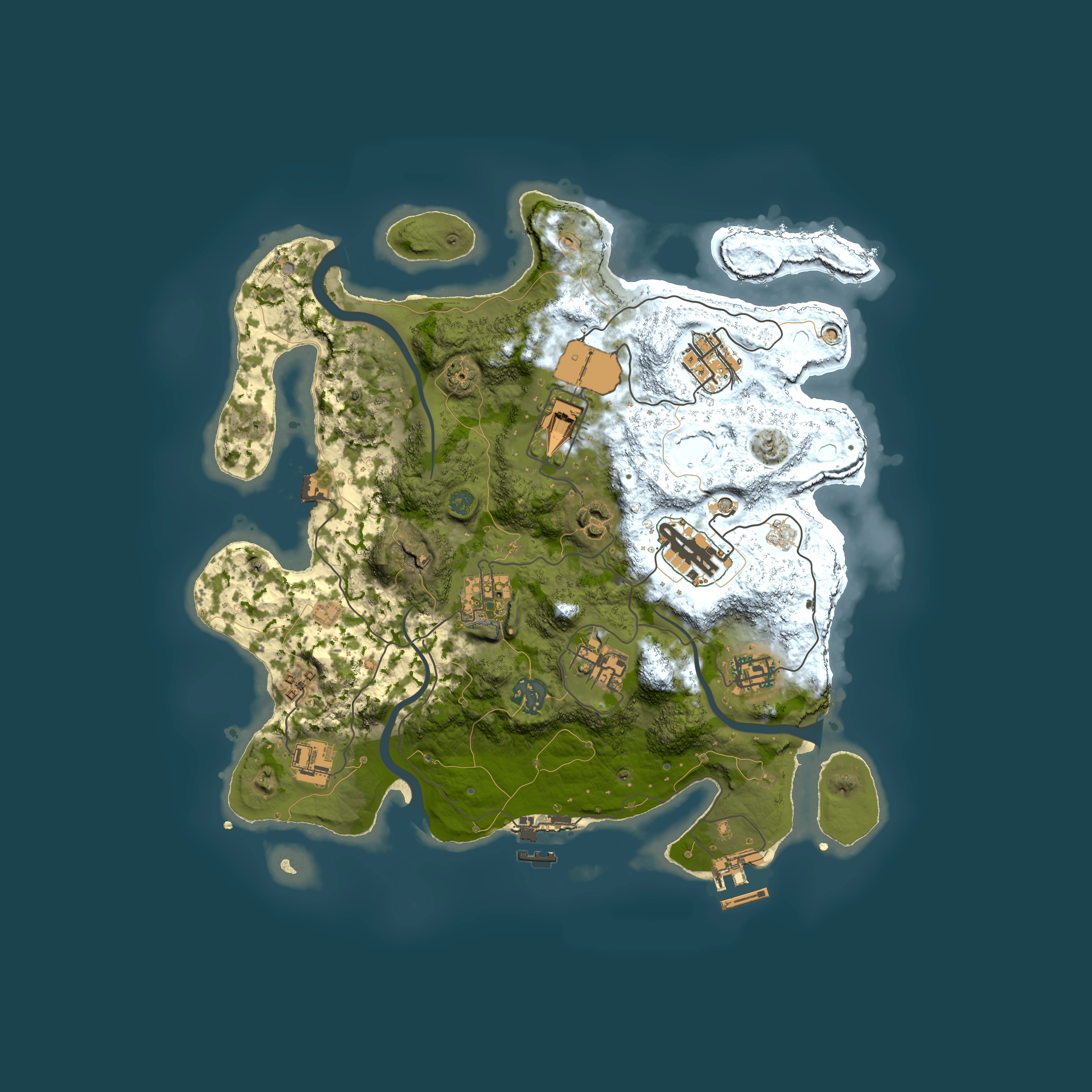 Full top-down render of Rust map seed 449318451, 3500x3500m