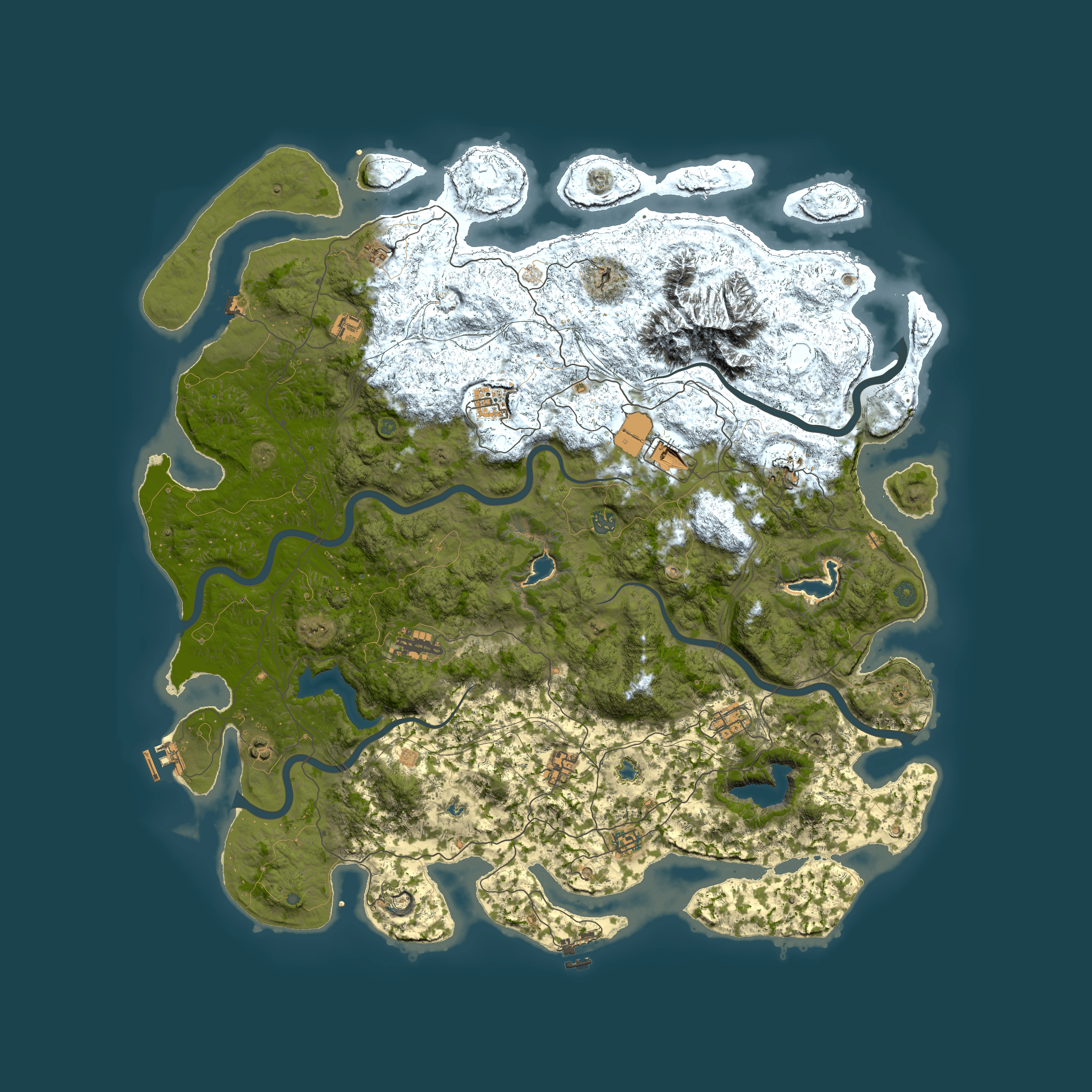 Full top-down render of Rust map seed 109361980, 5500x5500m