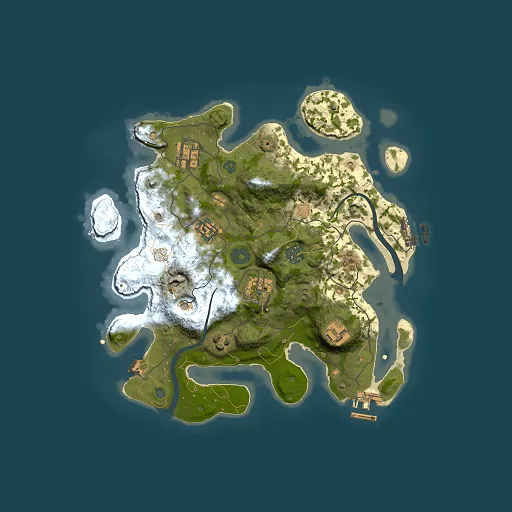 Rust map seed 748166566, 3000x3000m top-down preview