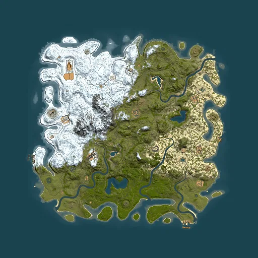 Rust map seed 1592344524, 5500x5500m top-down preview
