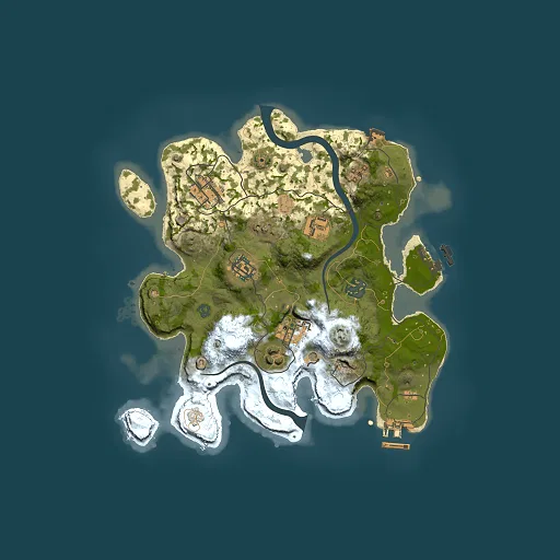Rust map seed 335677809, 3000x3000m top-down preview