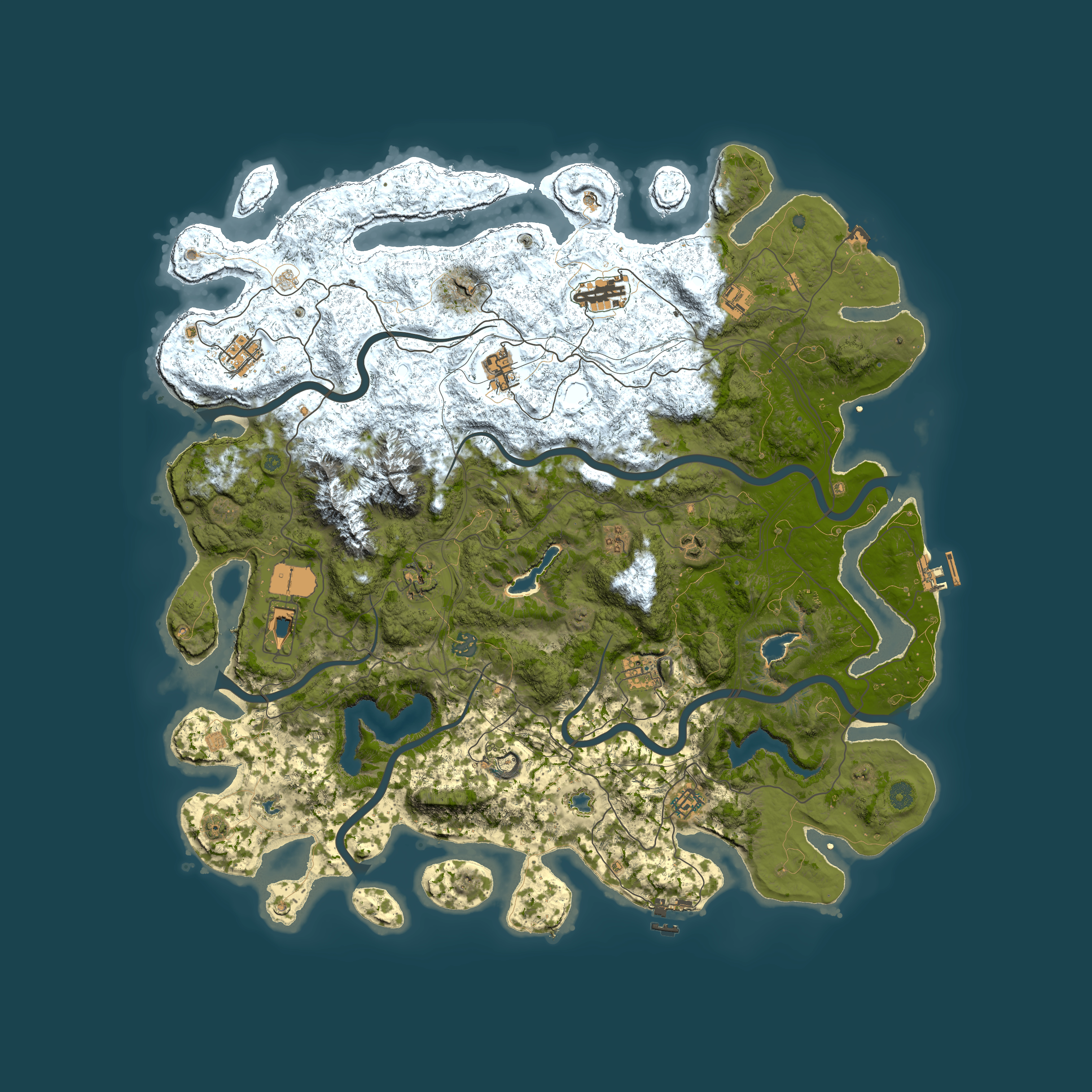Full top-down render of Rust map seed 817606752, 5000x5000m