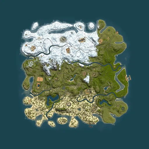 Rust map seed 817606752, 5000x5000m top-down preview