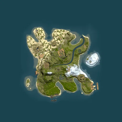 Rust map seed 19655742, 2500x2500m top-down preview