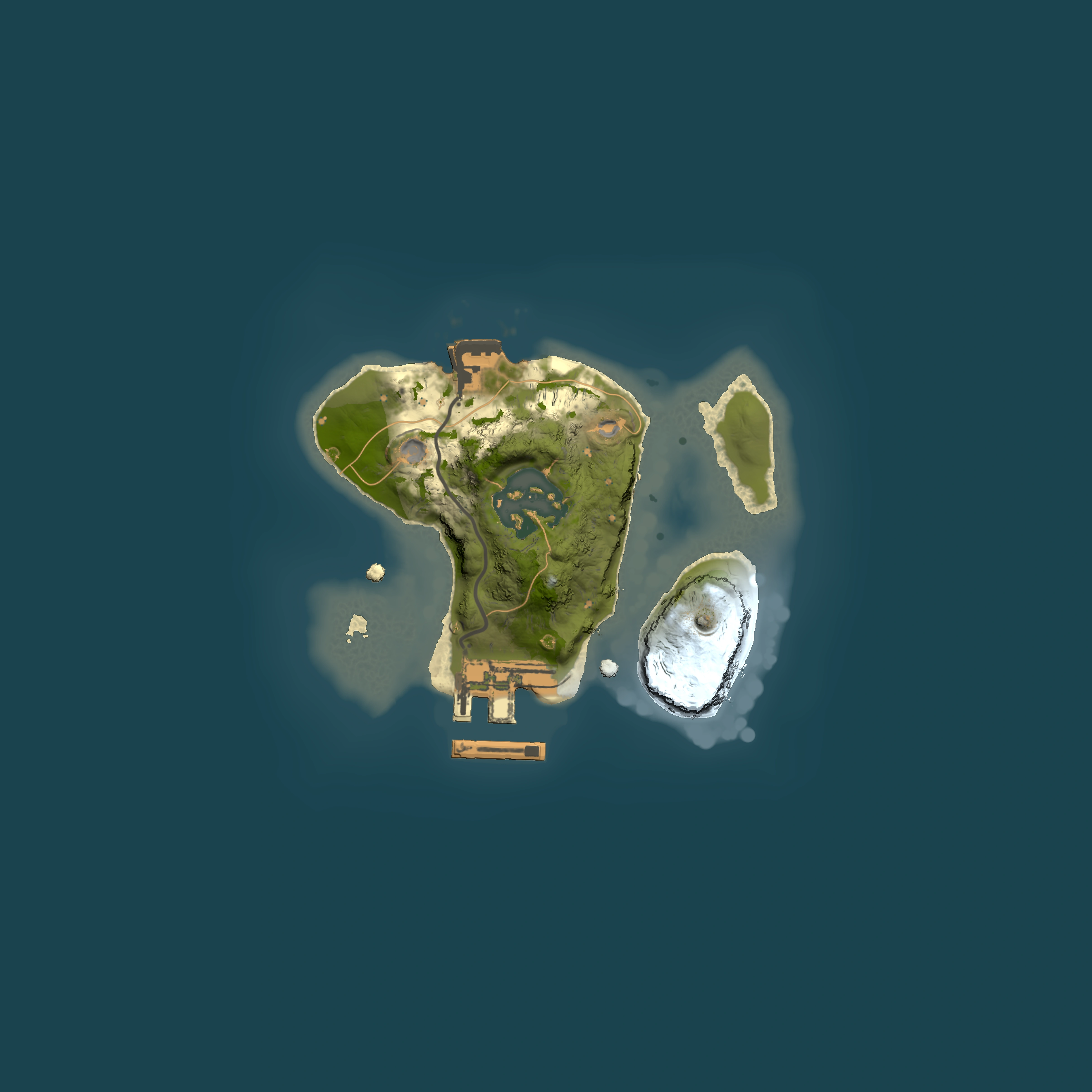 Full top-down render of Rust map seed 303797367, 1500x1500m