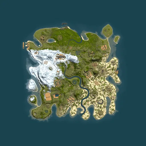 Rust map seed 1188901986, 3500x3500m top-down preview