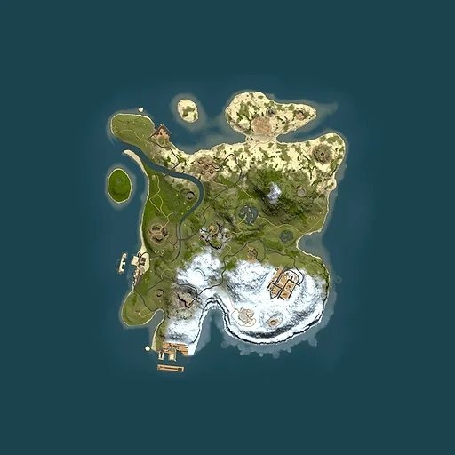 Rust map seed 1097231067, 2500x2500m top-down preview
