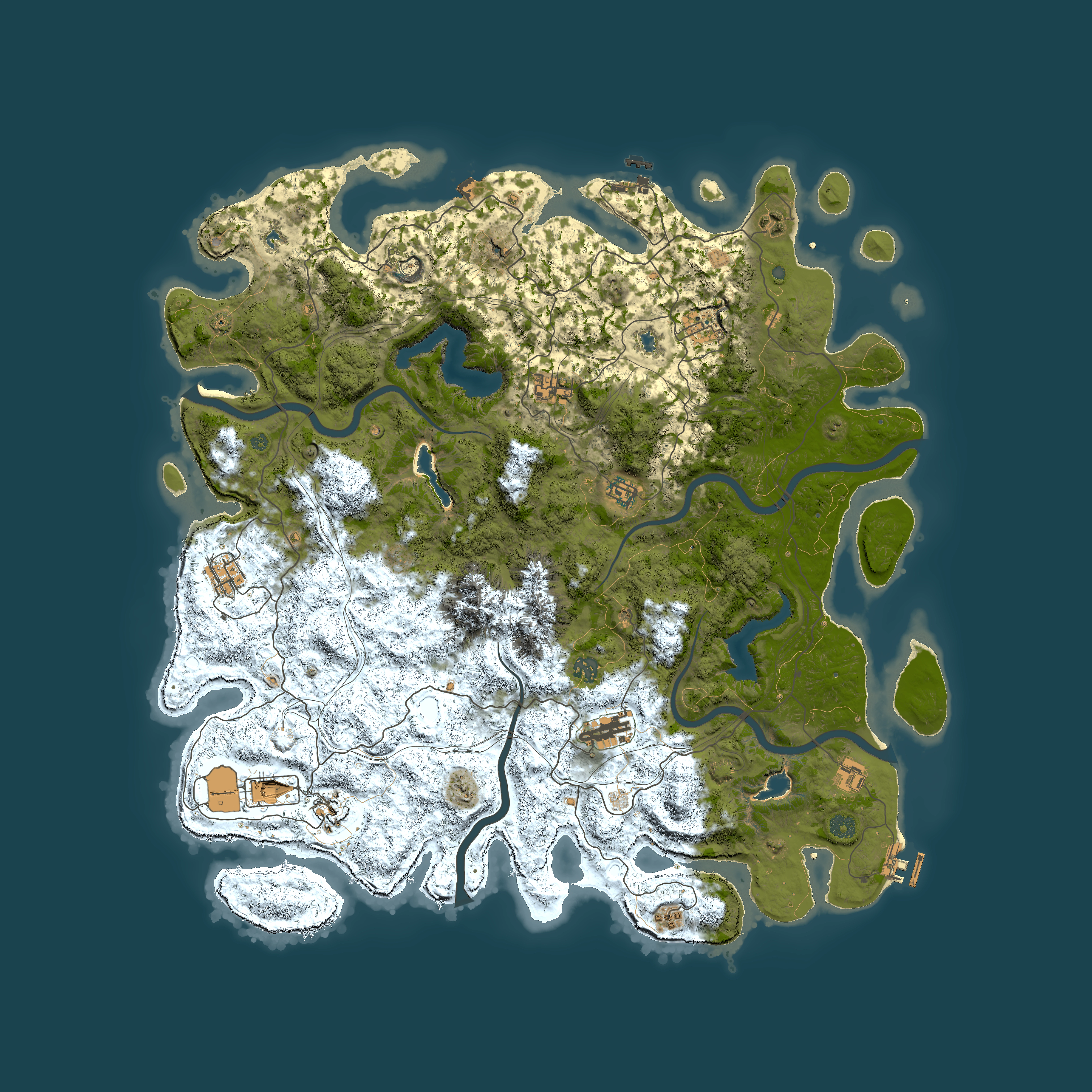 Full top-down render of Rust map seed 1857786169, 5000x5000m