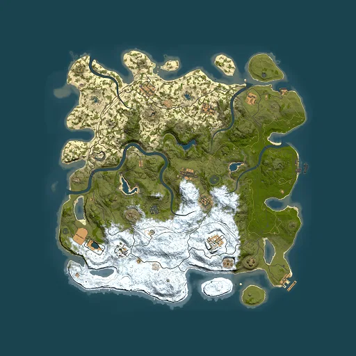 Rust map seed 1326989063, 4500x4500m top-down preview